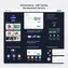 dashboard view of traffic split metrics and user engagement for different A/B test variants