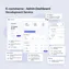 desktop preview of Admin Dashboard showing key performance metrics with dynamic card animations
