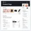 desktop view of product page featuring prominent add-to-cart button with smooth animation on click