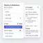 desktop version of delivery selection screen with default address indication and fast-loading layout