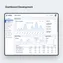desktop preview of dashboard with key metrics, summary widgets, and clean data layout