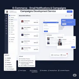 desktop preview of responsive email template with branding, user name personalization, and order confirmation layout