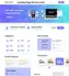 desktop layout showing homepage category blocks with icons and navigation