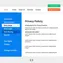 desktop view of multilingual legal pages with switchable language options