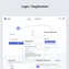 desktop view of login form with email and password input fields and validation messages