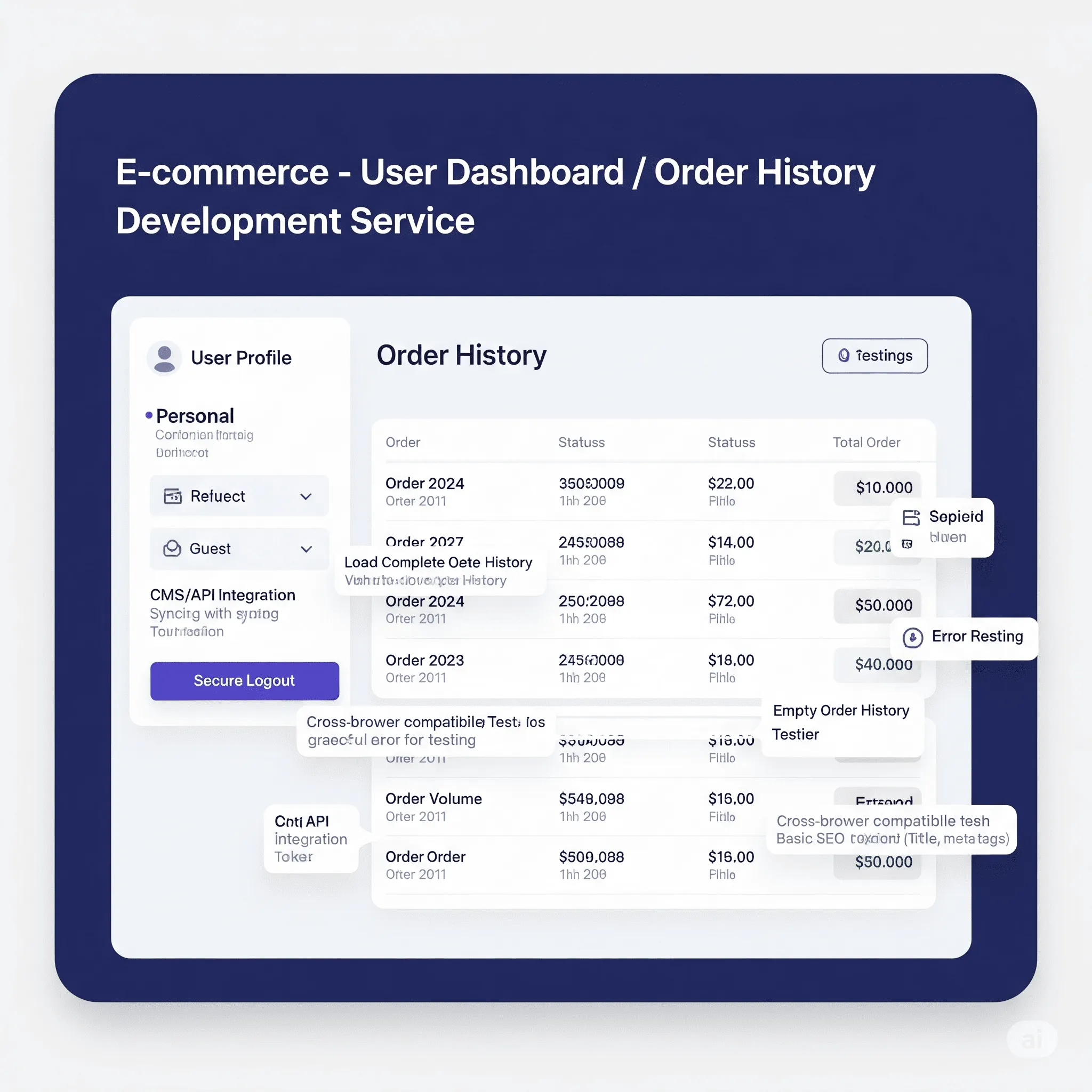 desktop interface displaying expanded order details including products, prices, and delivery status