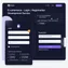 desktop screen with password reset form via email input and submit button