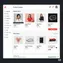 Desktop preview of product catalog module featuring product filters and sorting options