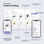 desktop preview of product catalog with pagination and sorting controls enabled