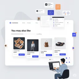 desktop preview of AI-powered product recommendation slider with personalized suggestions and smooth transitions