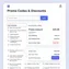 desktop display of discount summary showing new total after applying a valid promo code