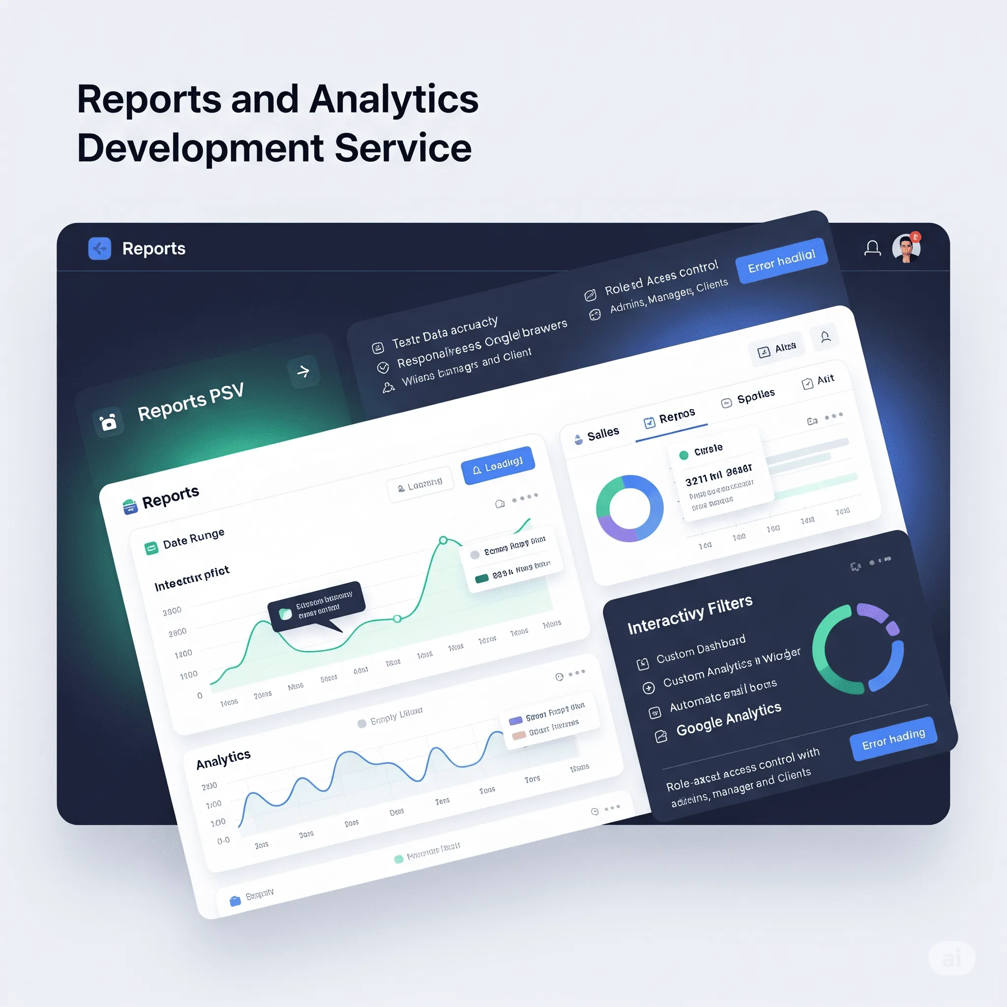 desktop analytics interface displaying bar charts for category-based performance comparison