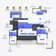 desktop preview of responsive website layout with fluid grid and dynamic resizing for various screen widths
