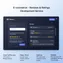 desktop view of review submission form with star rating and text input for user feedback