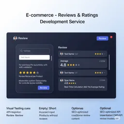desktop view of review submission form with star rating and text input for user feedback