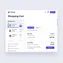 desktop interface showing animated add-to-cart button with confirmation visual effect