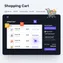 desktop preview of shopping cart with empty-state message and fast-loading interface