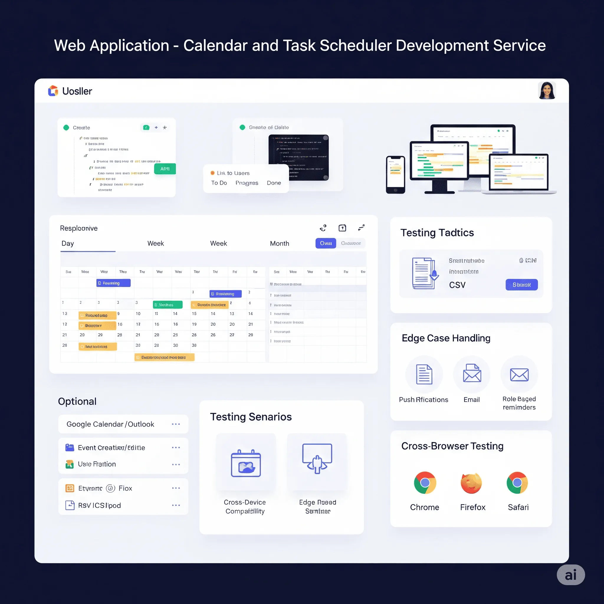 desktop view of task scheduler with drag-and-drop functionality for rearranging tasks