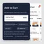 mobile preview of add-to-cart module with animated notification popup for successful product addition
