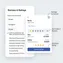 mobile version of review submission form with adaptive layout and interactive rating stars