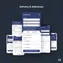mobile view of responsive delivery address form with country, city, and ZIP inputs optimized for touch