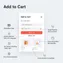 mobile view of add-to-cart feature showing responsive add button and real-time feedback