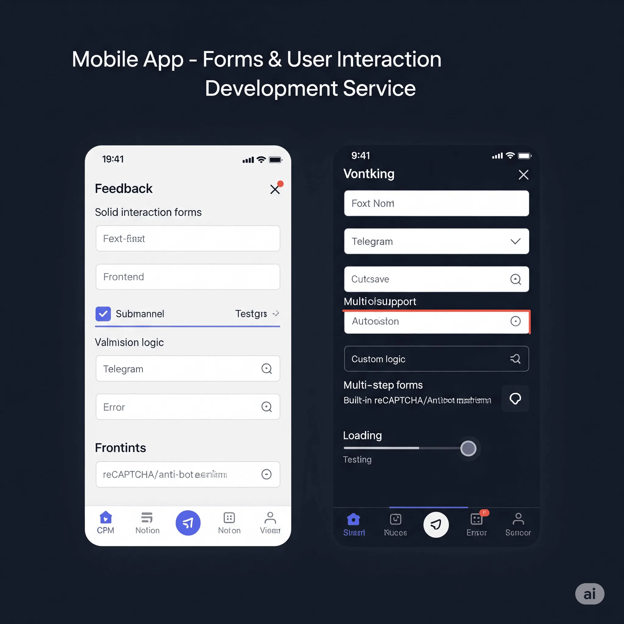 fingerprint authentication prompt integrated into a mobile form for seamless biometric login