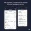 mobile preview of calendar showing compact event list and responsive day selector