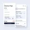 mobile version of step-by-step checkout form with easy input fields and optimized layout