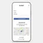 mobile view of contact page showing interactive map and quick contact details