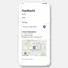 mobile preview of contact page with compact feedback form optimized for small screens