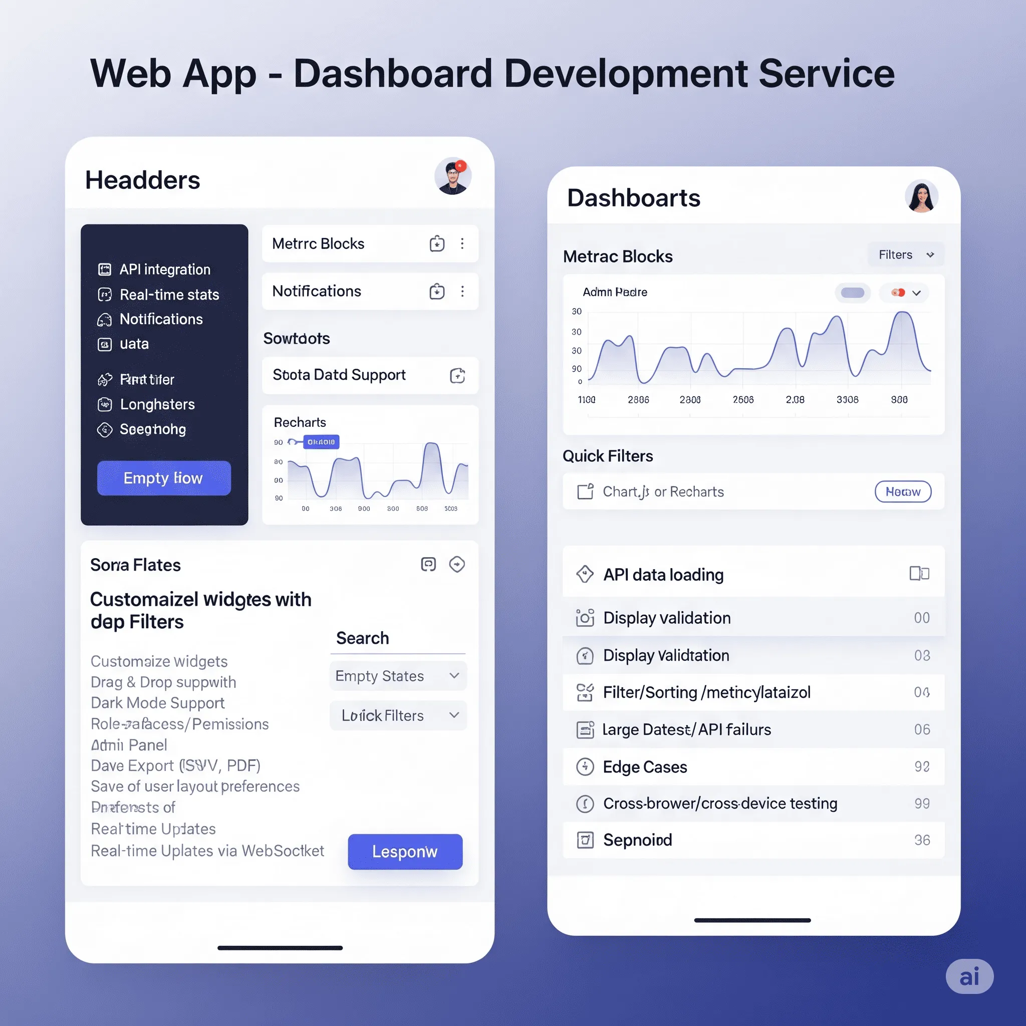 mobile preview of compact dashboard showing KPI cards with responsive layout for small screens