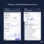 mobile view of dashboard module with loading states and system notification feed