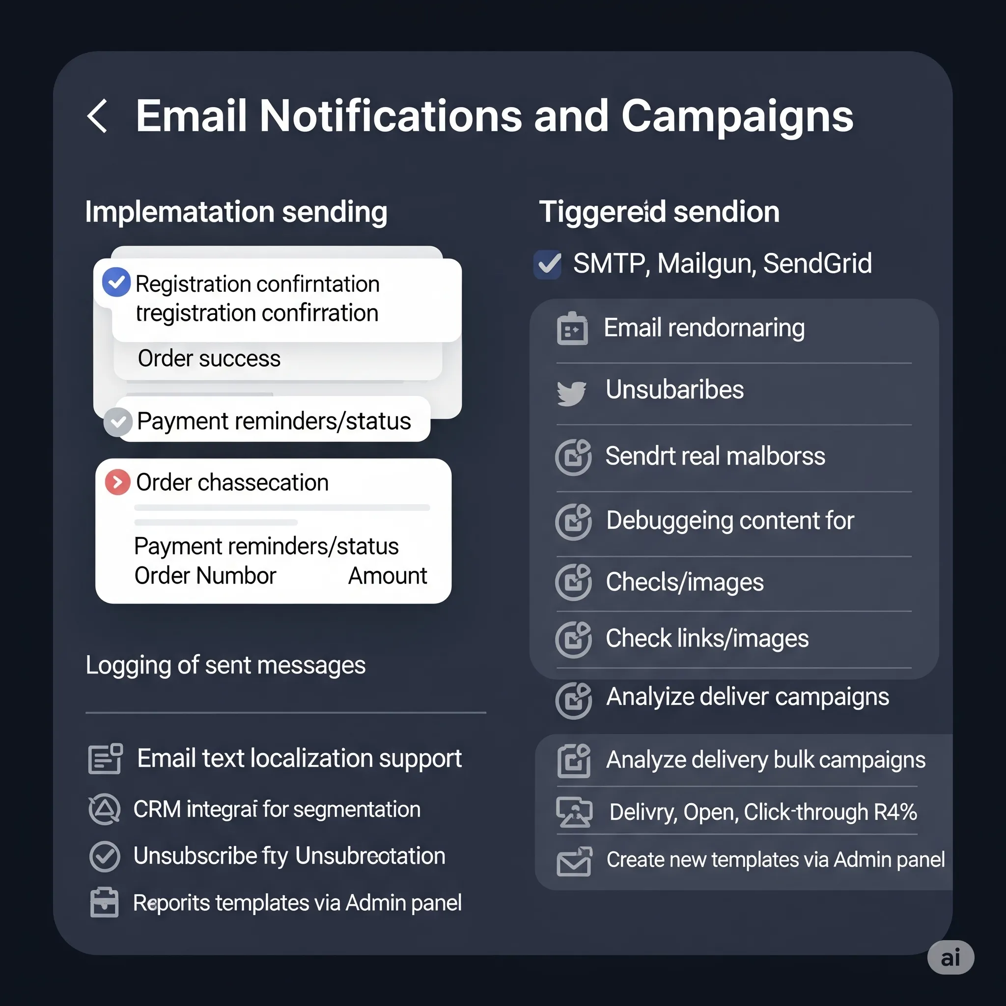 mobile preview of email campaign confirmation message with tracking pixel and clear CTA