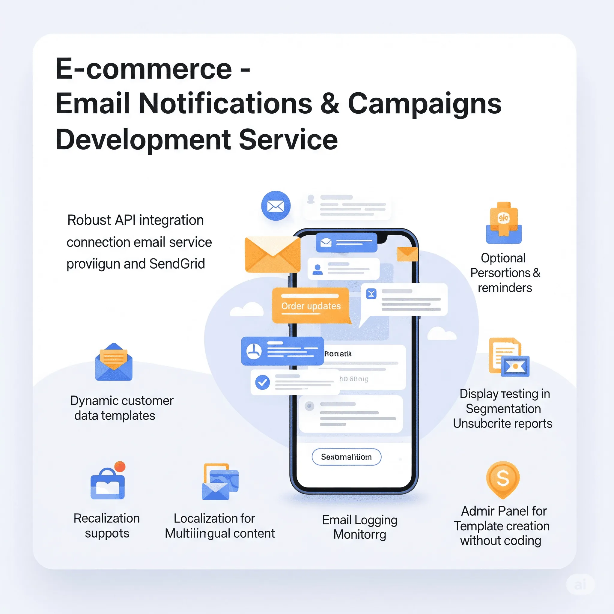 mobile view of order confirmation email with clean layout, large CTA button, and personalized greeting