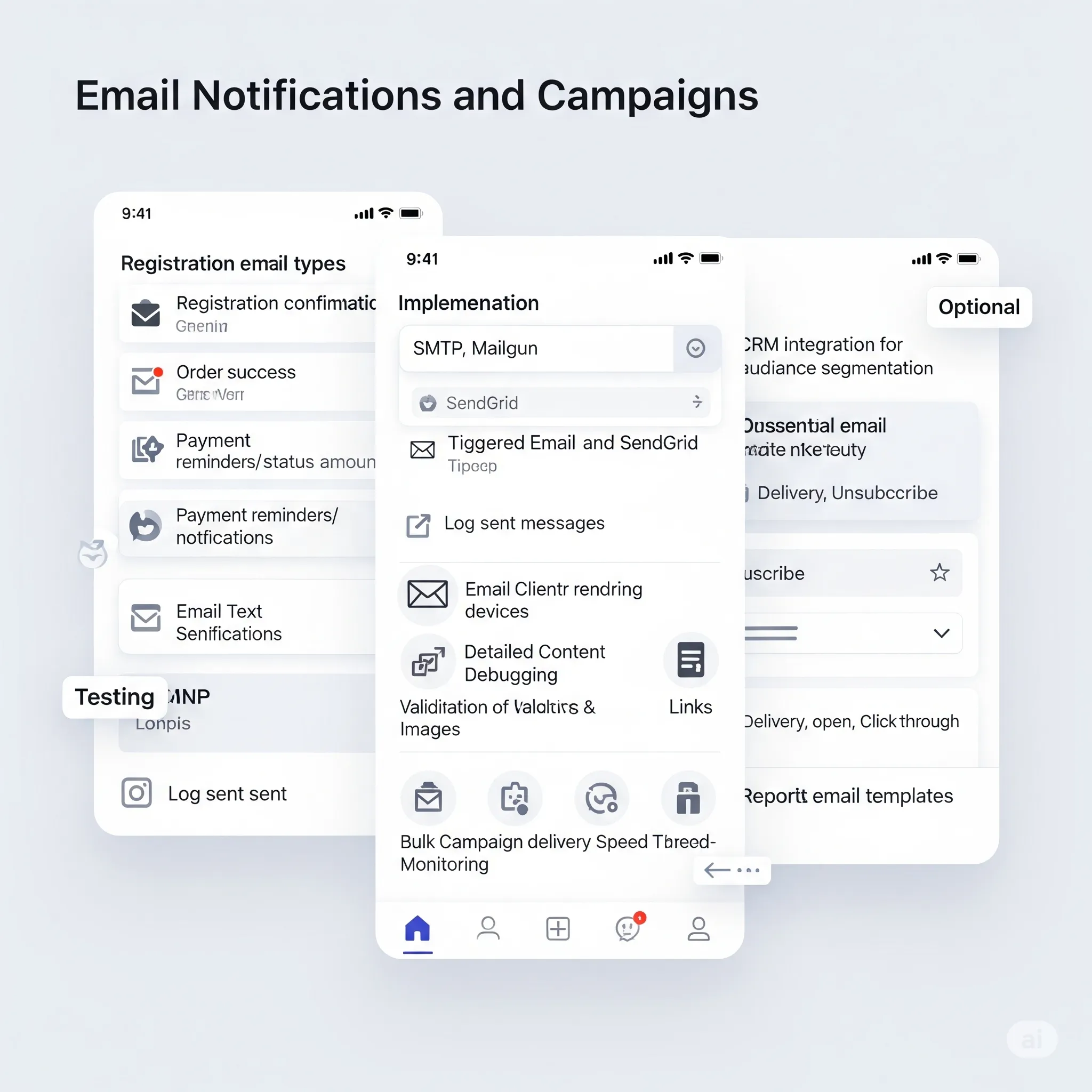 mobile version of personalized email showing user greeting, summary block, and responsive layout
