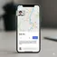 mobile screen displaying user location on an interactive map with route tracking