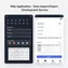 mobile interface guiding user through step-by-step data import process with upload and mapping