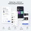 mobile view of app’s main feed screen with onboarding walkthrough and interactive tooltips