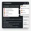 mobile interface displaying localized text blocks in selected language with clean layout
