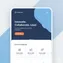 mobile view of navigation menu with active link highlighting and responsive scaling