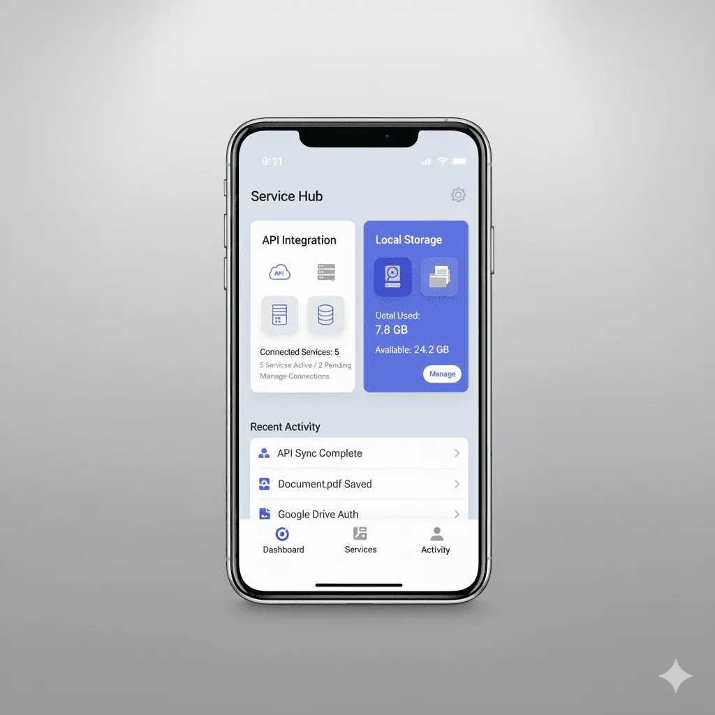 mobile screen preview of offline cached content available without internet