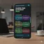 mobile interface showing offline media playback and map functionality