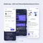 mobile onboarding screen with swipe animation and real-time feedback on user interaction