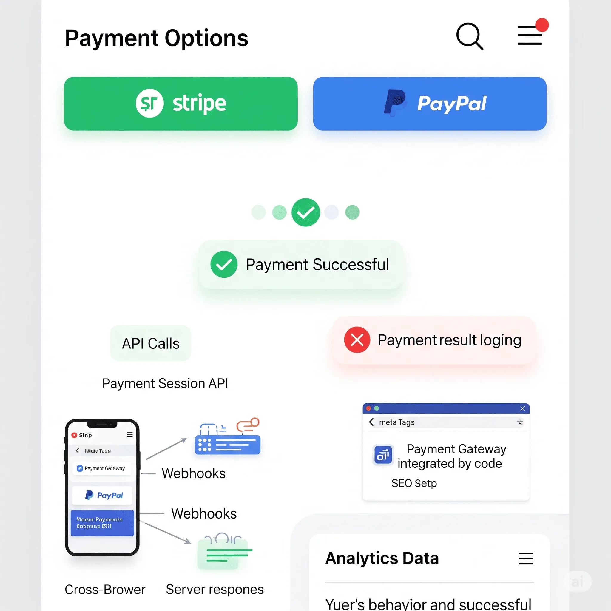 mobile confirmation popup with animated checkmark after successful transaction