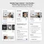mobile version of portfolio page displaying case study cards in list view with smooth scrolling