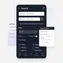 mobile version of filtering and search module with list view, category filters, and smooth pagination