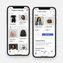 Mobile version of product catalog list view with pagination and filtering enabled