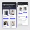 mobile view of horizontally scrollable AI-recommended product cards with smooth slider interaction