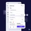 mobile interface showcasing a structured user input form with placeholders and real-time validation